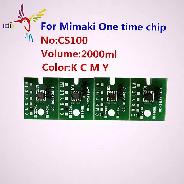 2000ml 4pcs/Set CS100 Single Use Chip For Mimaki SWJ-320-S2 SWJ-320-S4 CS100