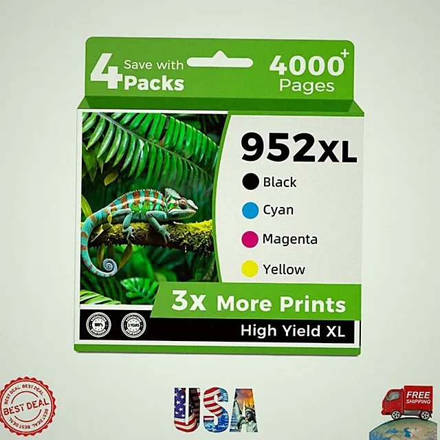 Efficient and Long-Lasting 952XL Ink Cartridges - Perfect for HP Printers
