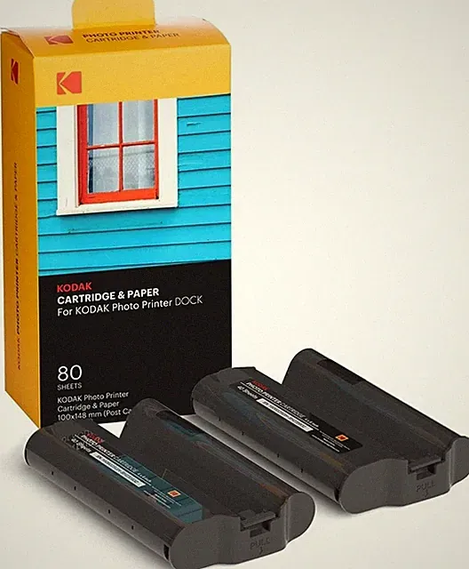Kodak Dock Plus Cartridge Photo Paper 80 Pack PHC80