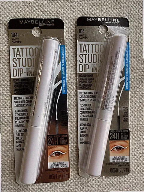 Maybelline Tattoo Studio Dip-Ink (104 White Canvass), Set of: 2, Free shipping