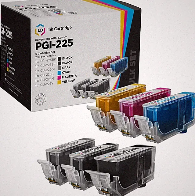 Products Compatible Ink Cartridge Replacements for PGI-225 & CLI-226 (1 Pigment