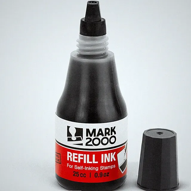 Self-Inking Refill Ink - Black - 25cc (0.9oz) 1 Pack (1 x 0.8 fl oz)