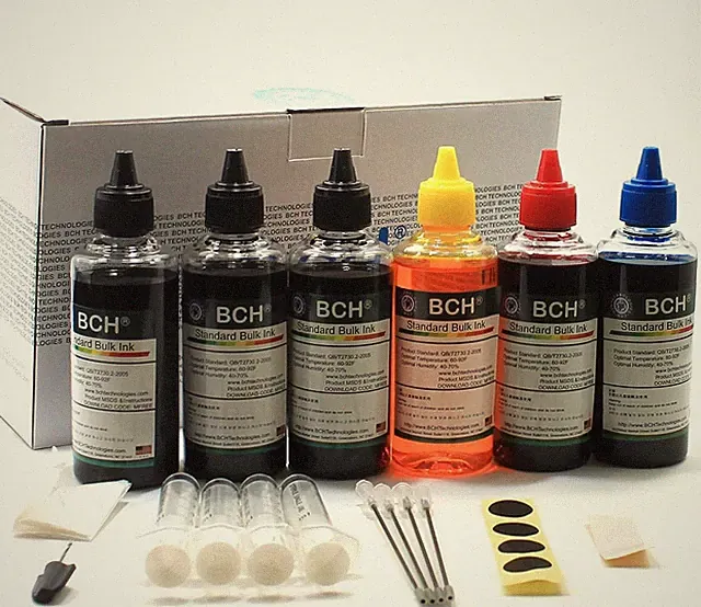 Standard Printer Refill Ink Kit – 600Ml Bulk Dye Ink (3X Black, Cyan, Magenta, Y